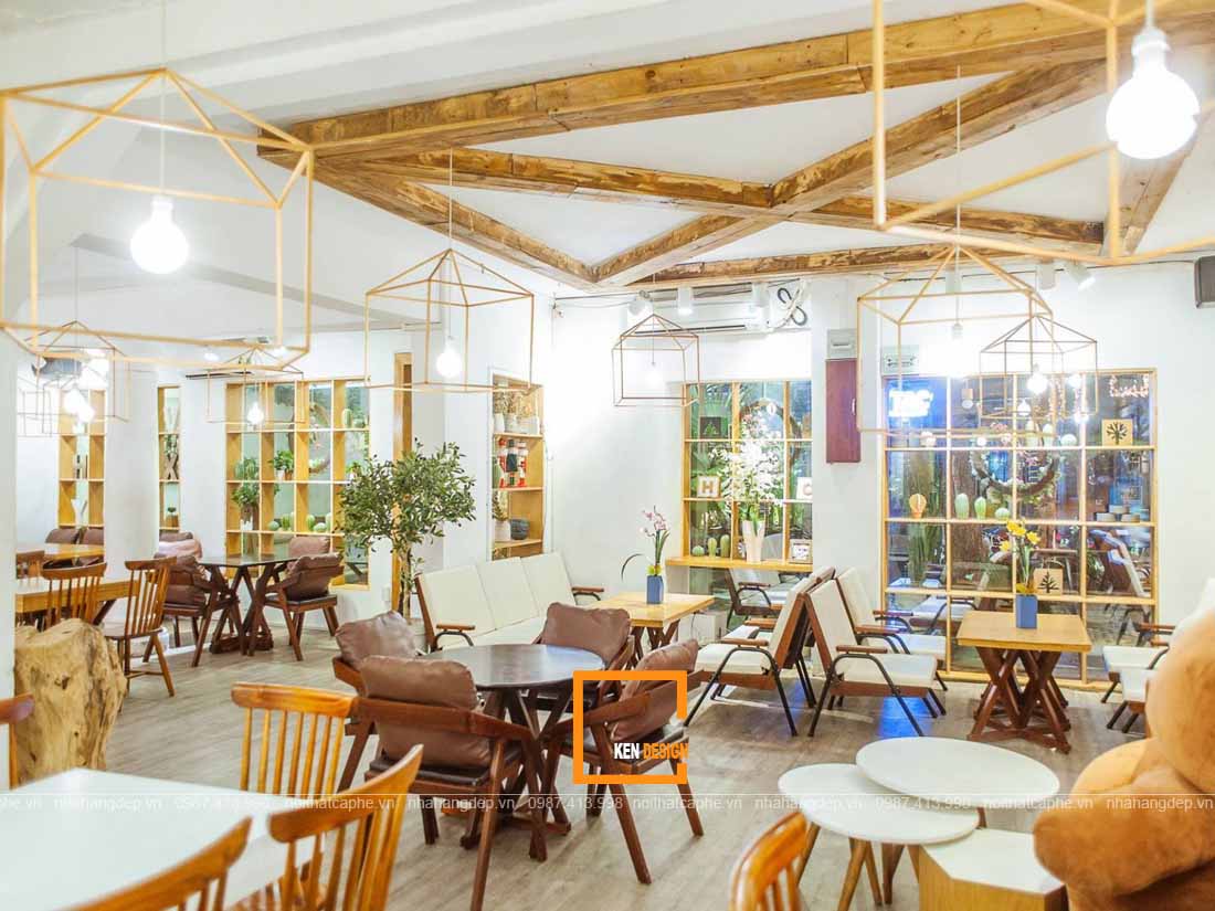 thiết kế quán cafe phong cách hiện đại